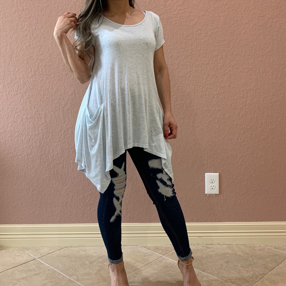 Last 1.🆕Sky Blue Top/Tunic - Picture 1 of 4